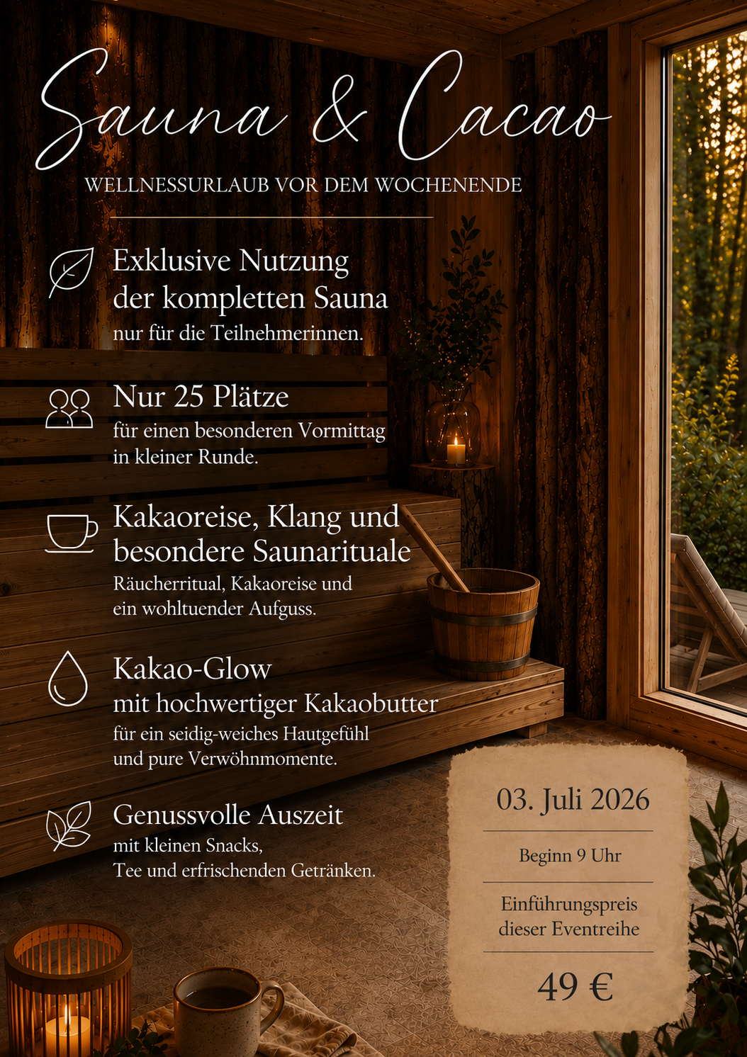 Sauna & Cacao im Balance Kassel